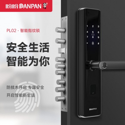 盼盼（Pan Pan）盼盼指纹锁智能门锁电子锁家用防盗门锁密码锁PL02